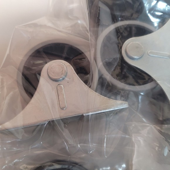 5/8" Small Caster Wheels Rigid Casters Non Rotating Metal Top Plate Furniture - Picture 9 of 9